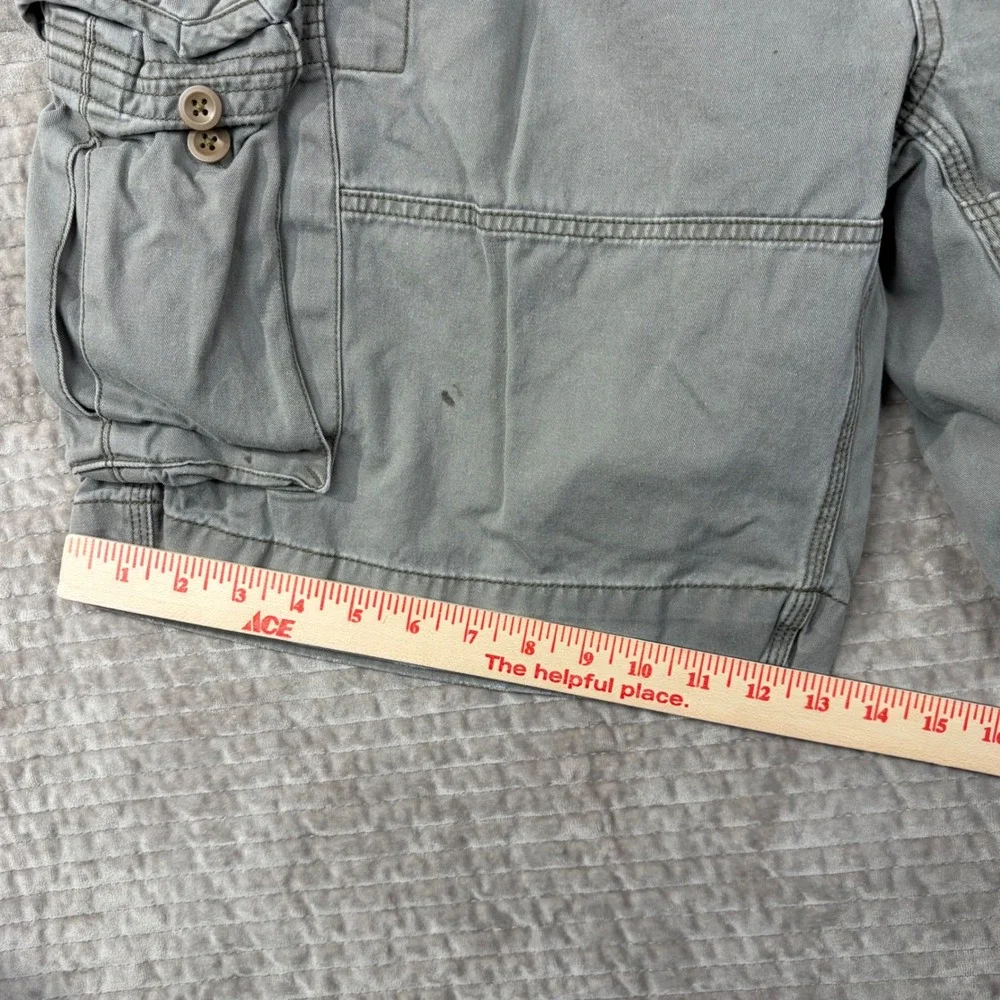 Polo Ralph Lauren‎ Gray Cargo Shorts Size 42 distressed Utility Hiking Gorpcore